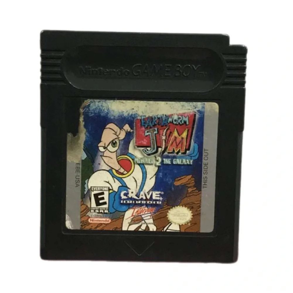 Earthworm Jim: Menace 2 the Galaxy GBC Game Vintage Nintendo Collectible GUC